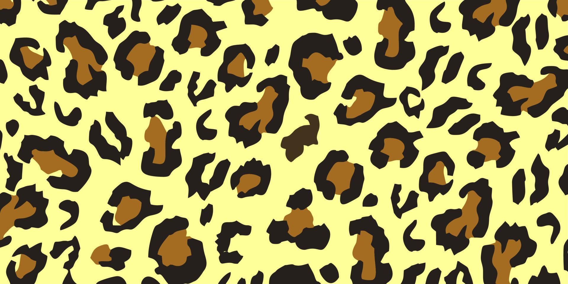 fondo de vector de patrón de leopardo