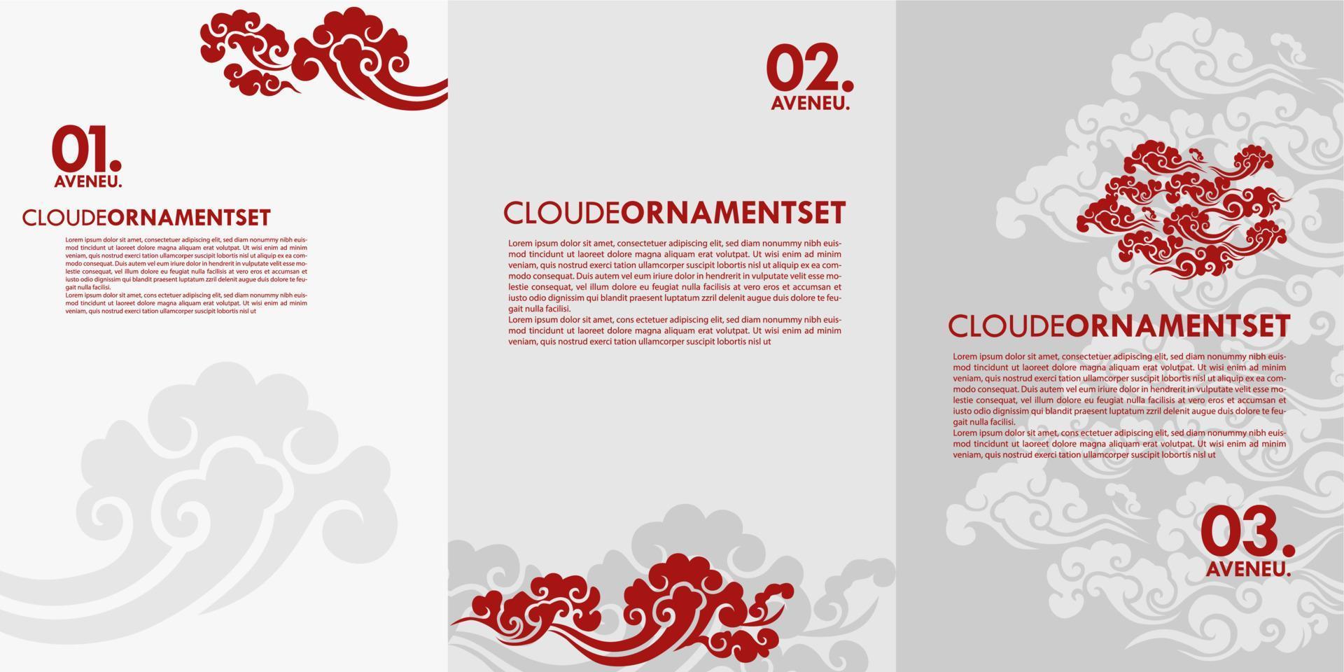 cloudy cloud pattern background template design vector