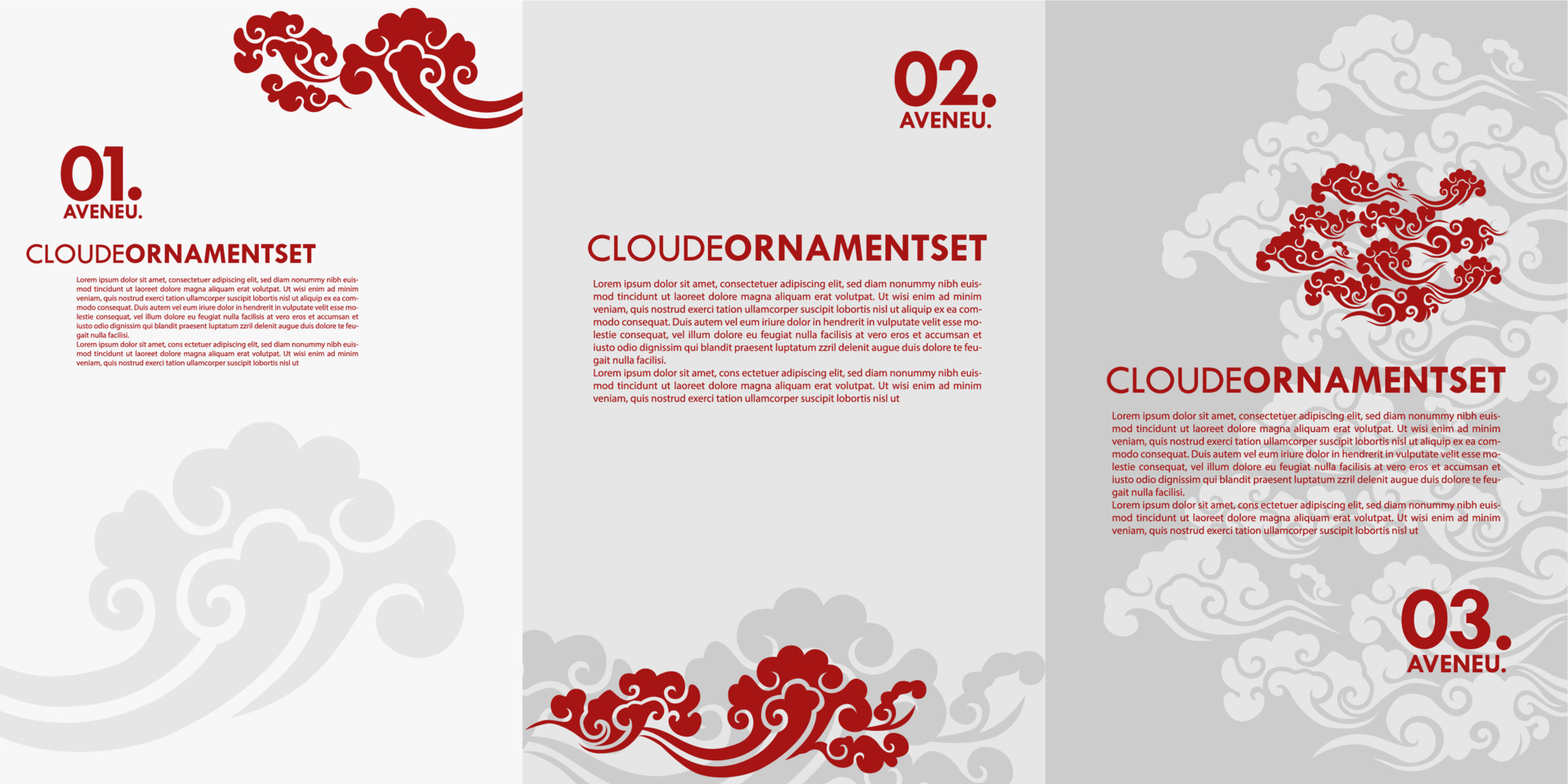 cloudy cloud pattern background template design 10881013 Vector Art at ...