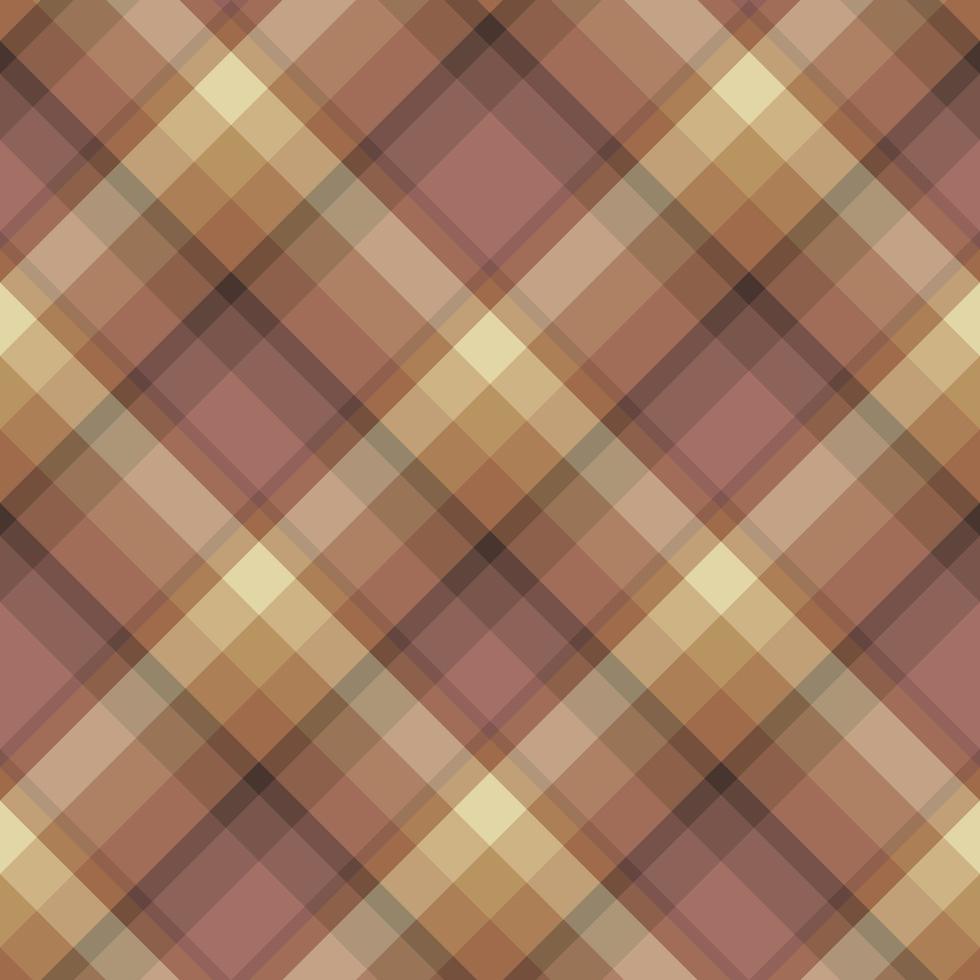 Seamless pattern in stylish light orange, beige and pink colors for plaid, fabric, textile, clothes, tablecloth and other things. Vector image. 2