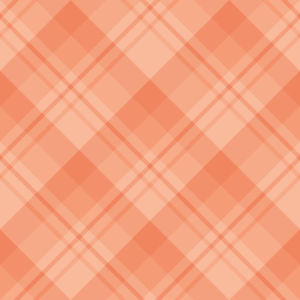 Seamless pattern in stylish light peach colors for plaid, fabric, textile, clothes, tablecloth and other things. Vector image. 2