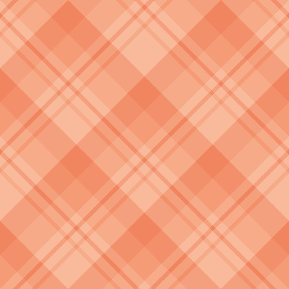 Seamless pattern in stylish light peach colors for plaid, fabric, textile, clothes, tablecloth and other things. Vector image. 2