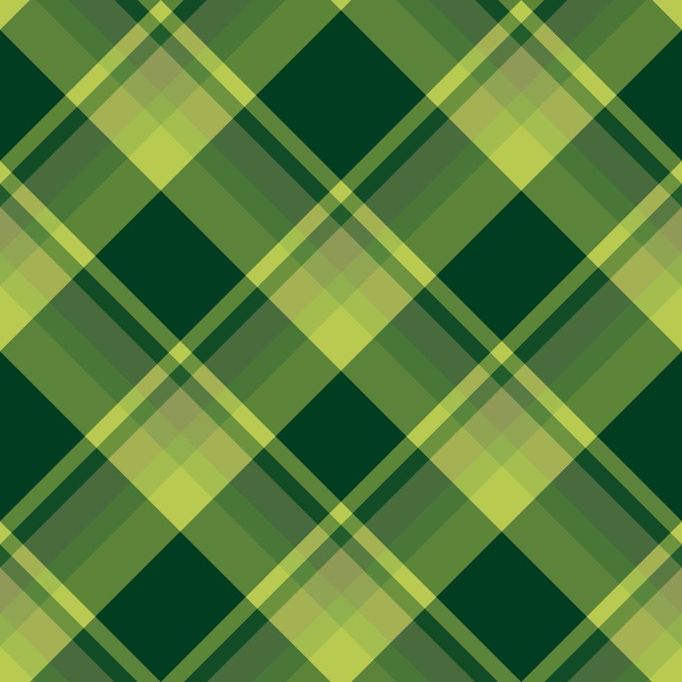 patrón impecable en colores verde claro y oscuro de verano para tela escocesa, tela, textil, ropa, mantel y otras cosas. imagen vectorial 2 vector