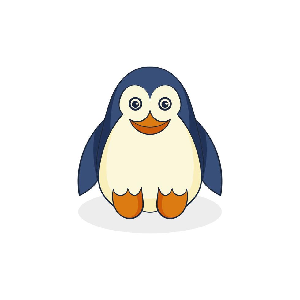 Cute penguin character vector