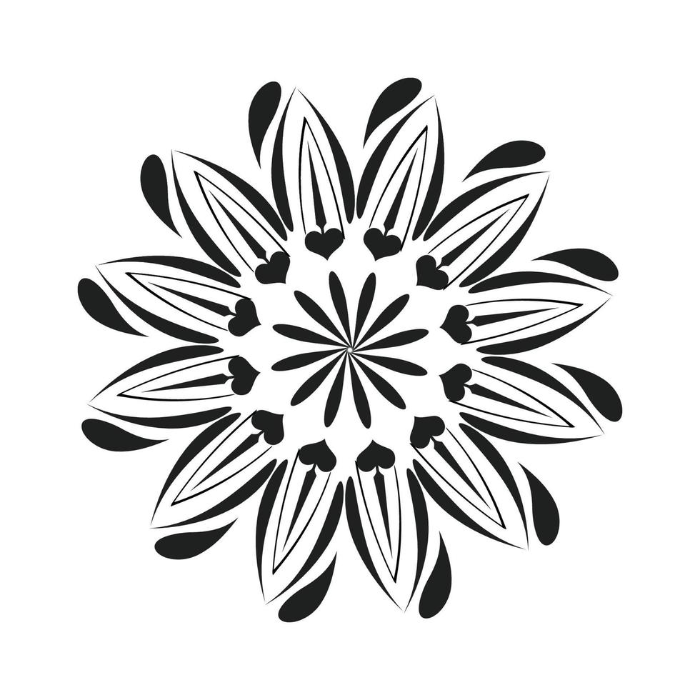 Mandala Art design in circle. vector