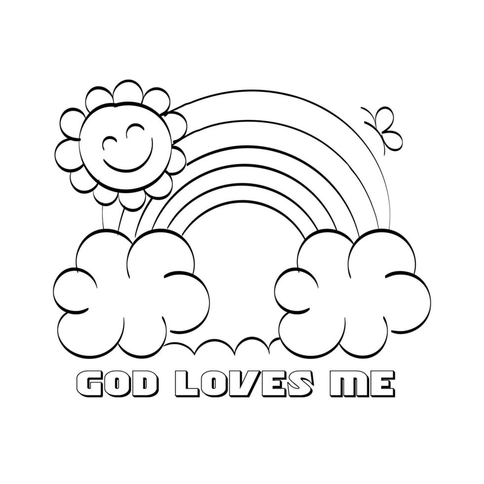 Christian Art. Hand Drawn Religious element. vector