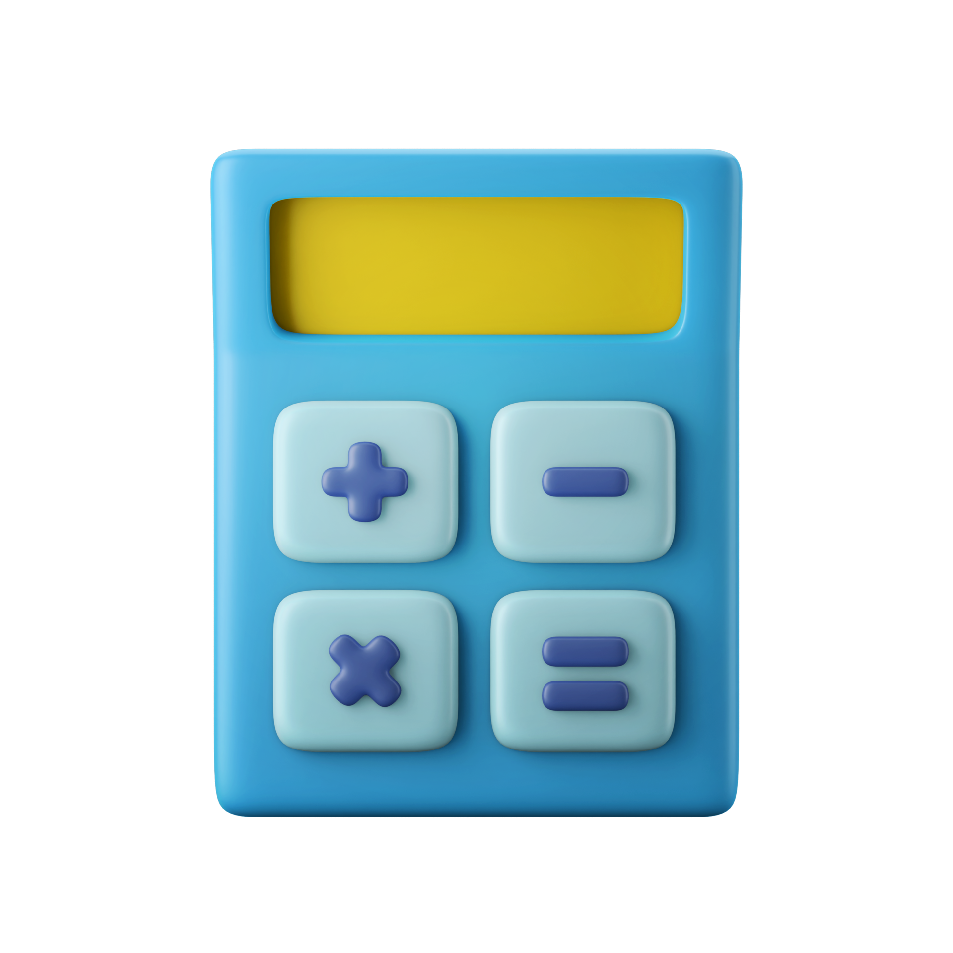 math calculator 3d icon illustration 10881312 PNG