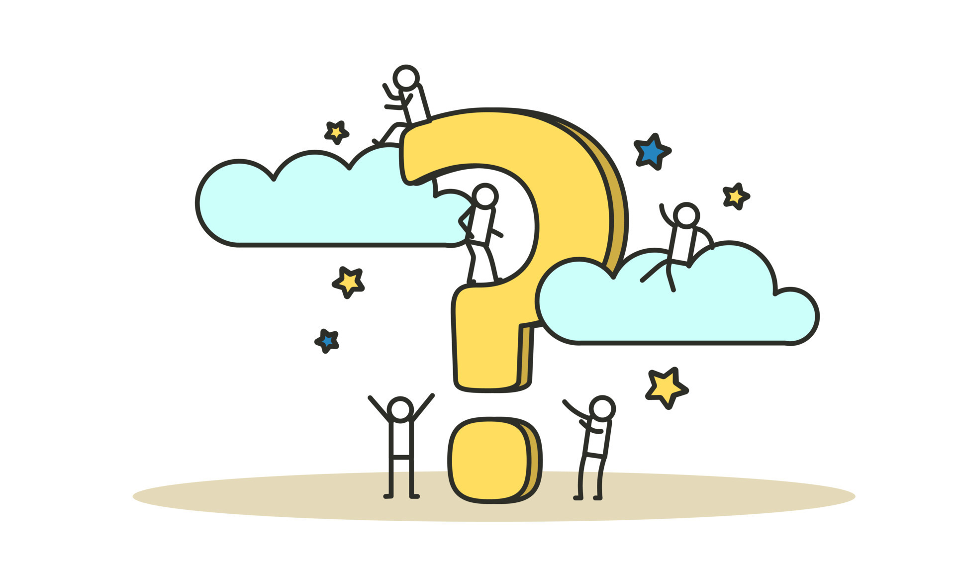 A mark for an answer. A mark for an answer