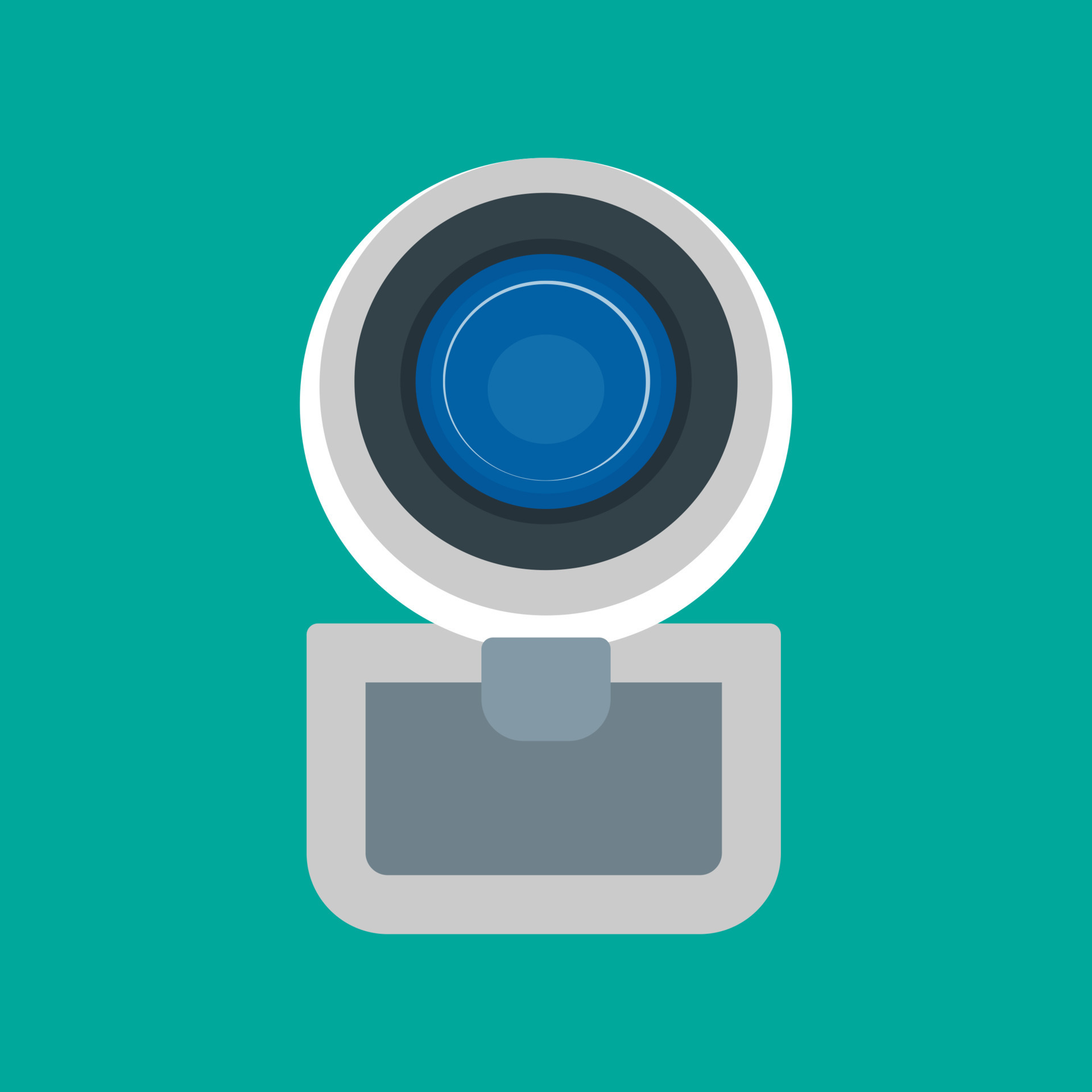  camera front view vector icon digital technology equipment video