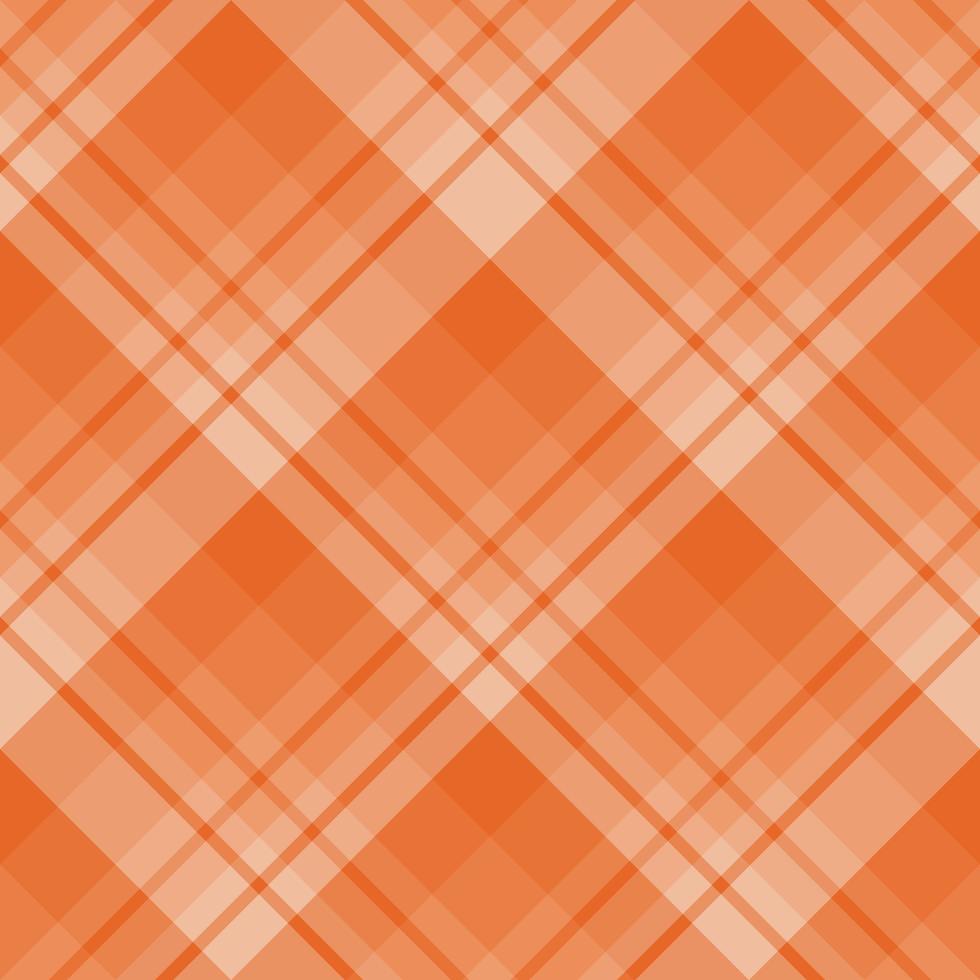 Seamless pattern in pretty orange colors for plaid, fabric, textile, clothes, tablecloth and other things. Vector image. 2