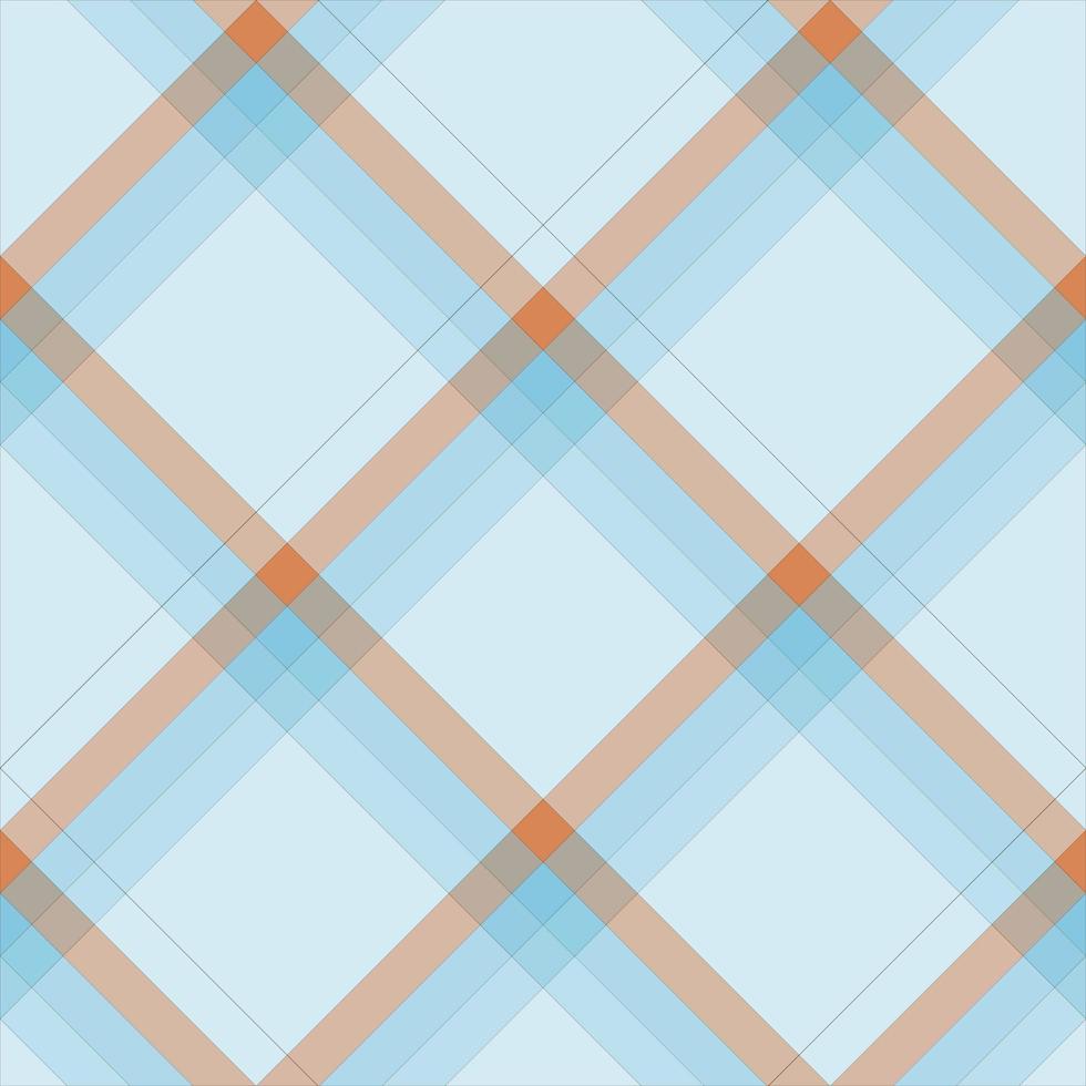 Seamless pattern in summer light and dark blue and orange colors for plaid, fabric, textile, clothes, tablecloth and other things. Vector image. 2