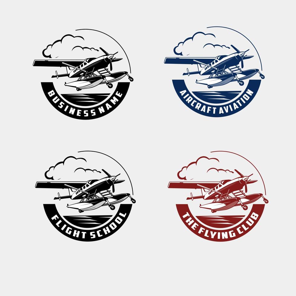 aircraft flight flying travel illustration design logo icon vector