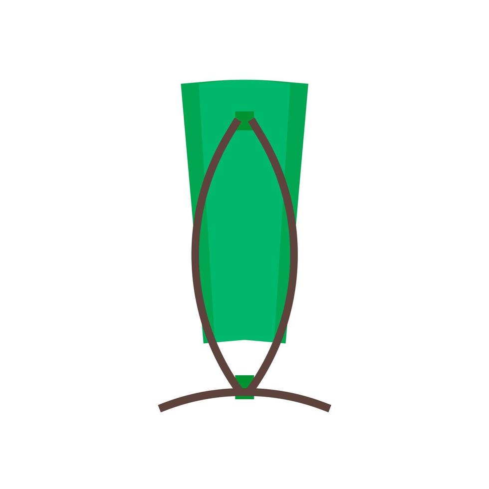 Icono de vista lateral del vector verde de la papelera de la calle. Concepto de basura basura ecológica de eliminación. basura de la industria