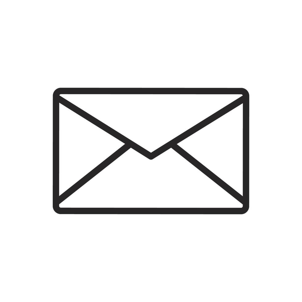 Envelope mail paper communication isolated white letter message. Business envelope mail icon post office illustration vector. Correspondence email postal sign element. Electronic mail information icon vector