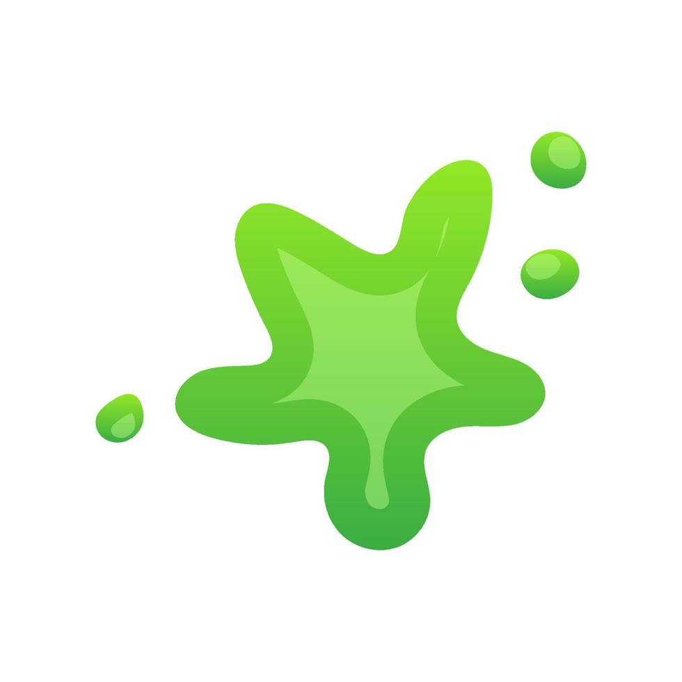 Vector slime blob liquid drop illustration and green paint drip background. Isolated slimy design and dripping splash messy. Toxic stain halloween and shiny goo. Dribble splatter and ooze zombie