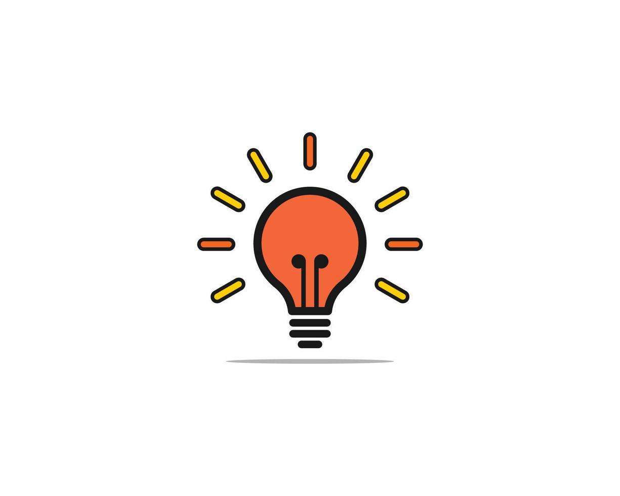 Light bulp icon vector illustration