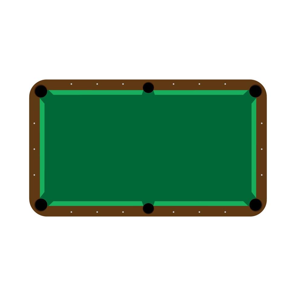 deporte billar mesa bola vector juego competencia hobby ilustración icono. mesa de billar ocio recreación club divertido diseño. verde billar snooker juego equipo barra icono vista superior dibujos animados signo