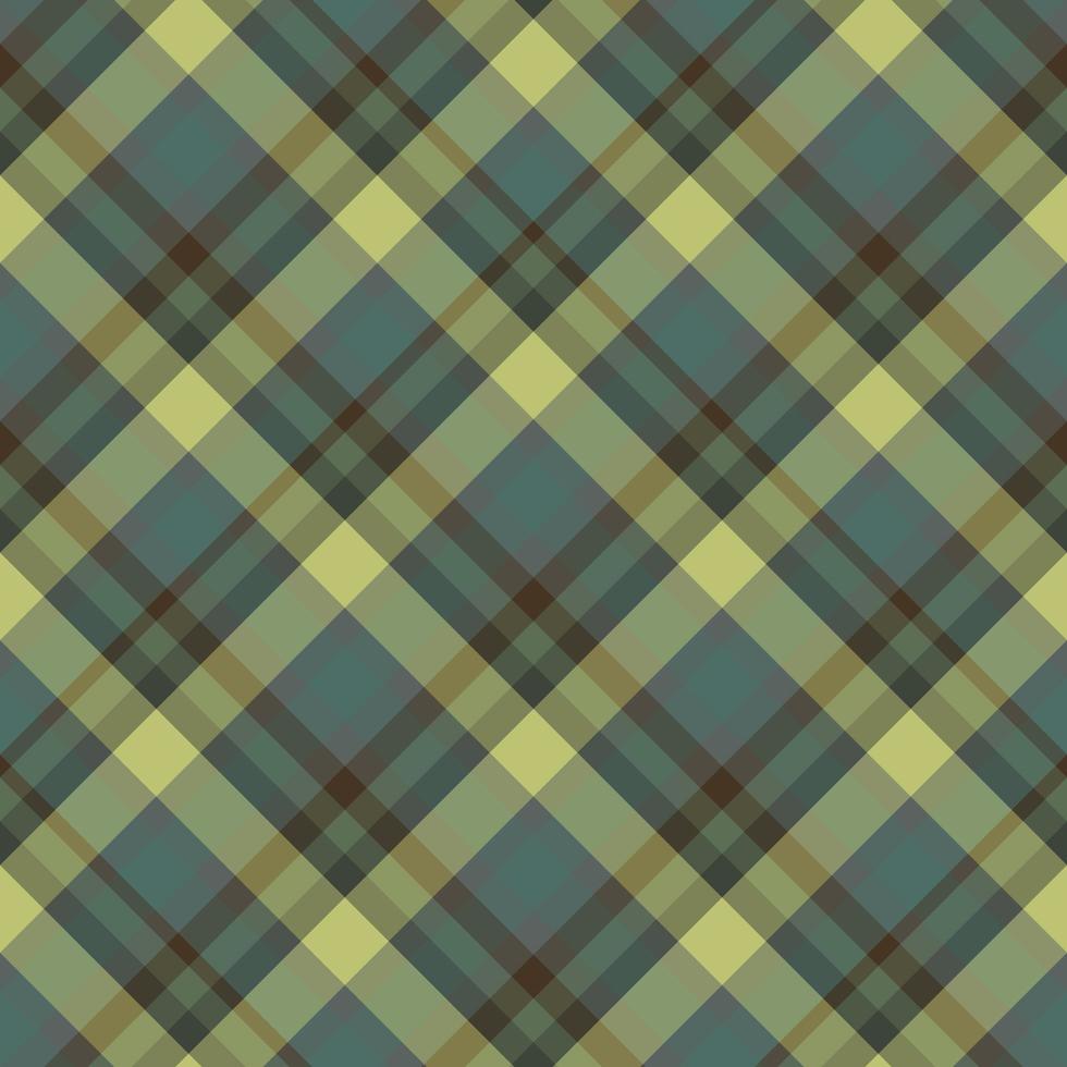 Seamless pattern in stylish discreet light and dark green and grey colors for plaid, fabric, textile, clothes, tablecloth and other things. Vector image. 2
