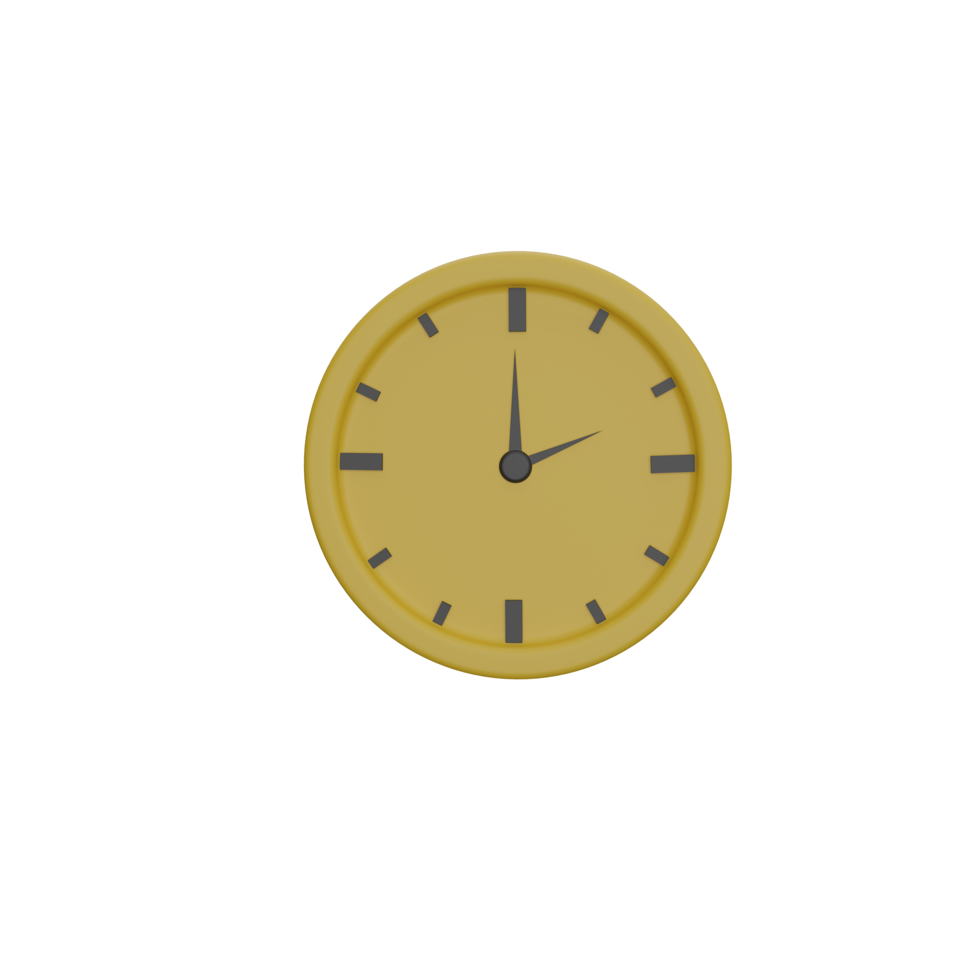 3D yellow clock 10882250 PNG