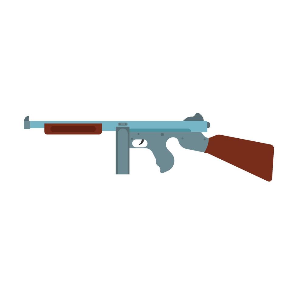 diseño retro del ejemplo del arma del icono del vector del arma. dibujos animados vintage pistola militar oeste. rifle criminal gángster