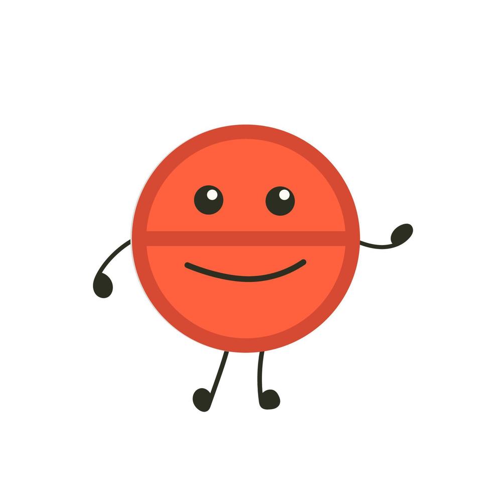 píldoras de medicina divertida felicidad de carácter. humor médico emoticones pastillas alegre. dibujos animados trabajo emoji personaje salud farmacia. tableta de icono de mascota de píldoras de cara feliz. símbolo de hospital aislado vector