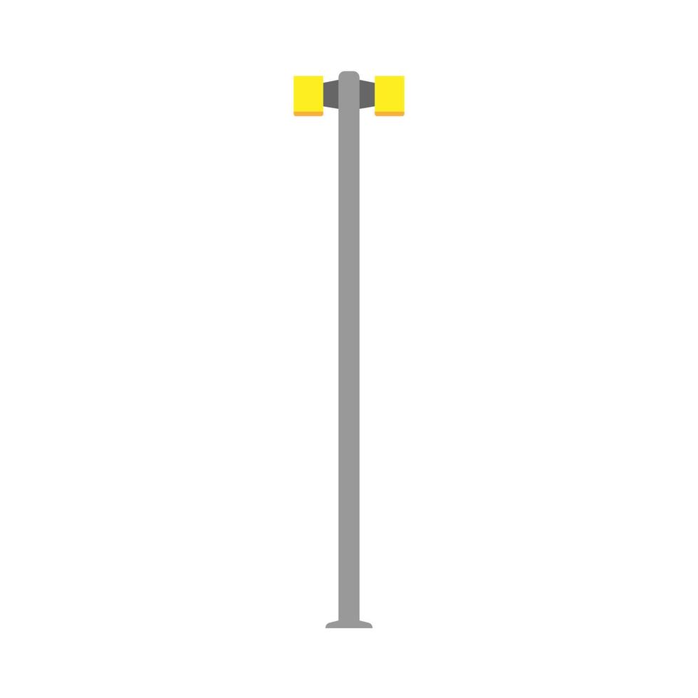 Street light lamp city vector illumination post. Urban old exterior icon