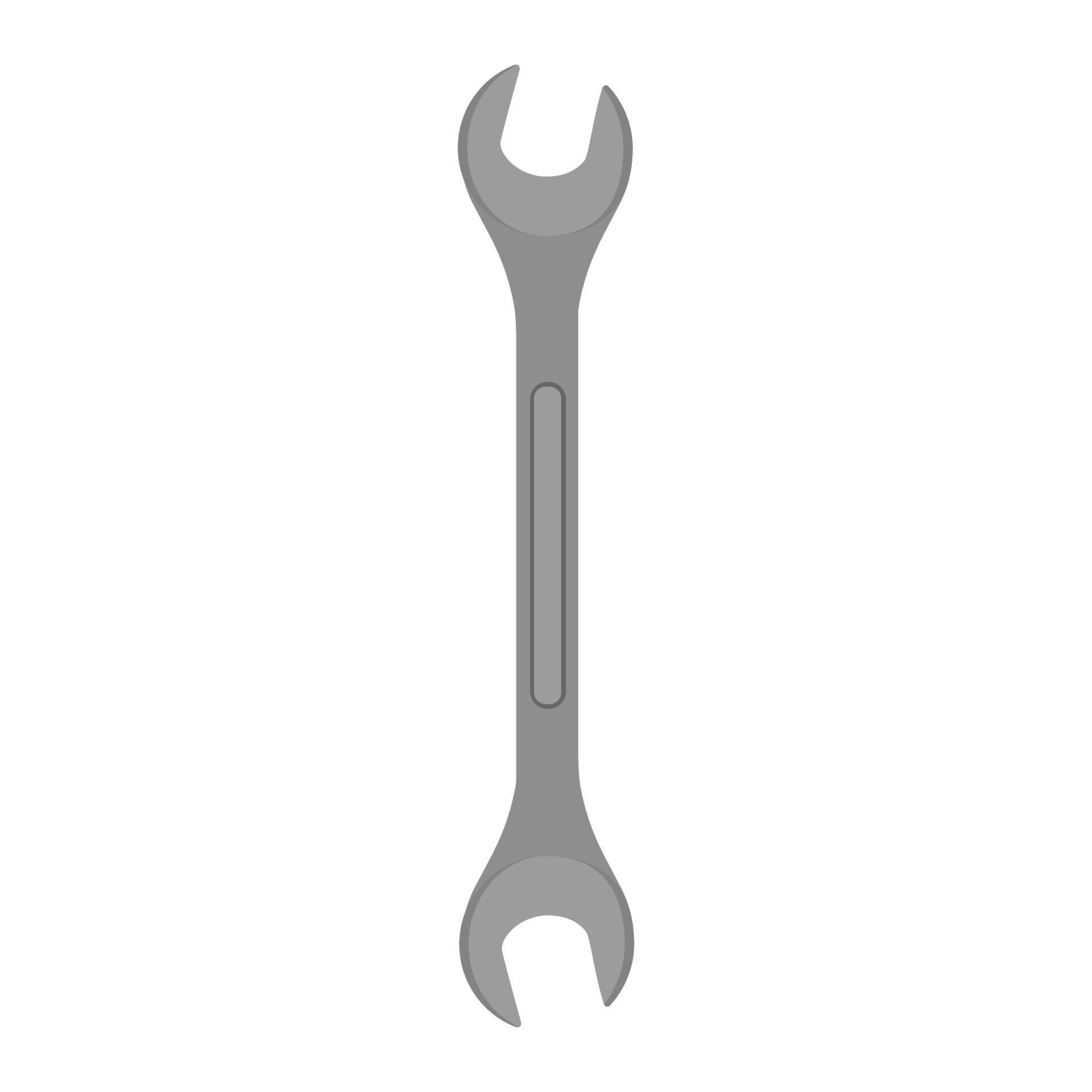 Wrench tool icon spanner equipment vector illustration. Work