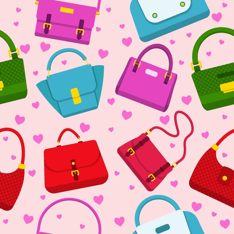 Bags Fashion Seamless Pattern vector