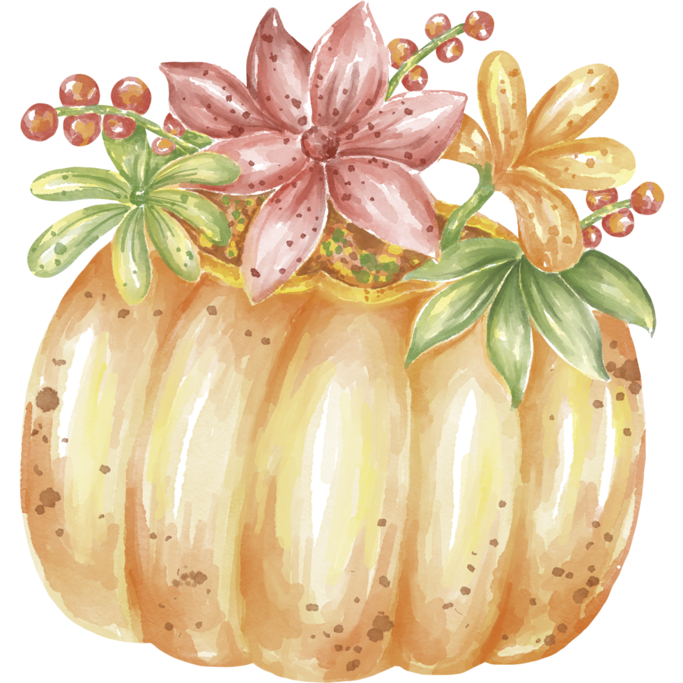 Collection illustration Autumn designed with graphic watercolor techniques. Perfect for decorating autumn themes, cards, digital printing, scrapbook, bag patterns, t-shirt designs, and more. png