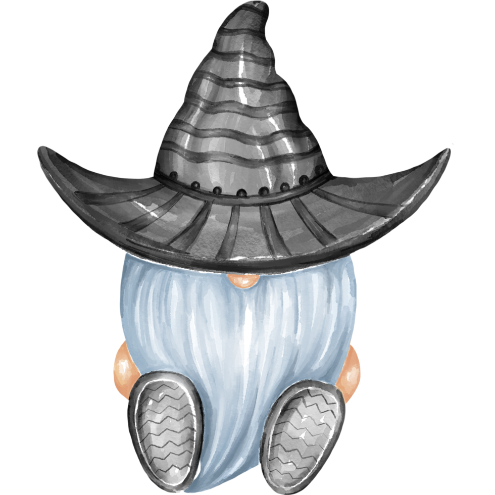 Collection illustration Halloween Gnomes Designed with watercolor graphics techniques. Perfect for Halloween themed decorations, cards, digital prints, art for kids, kindergarten, gifts and more. png