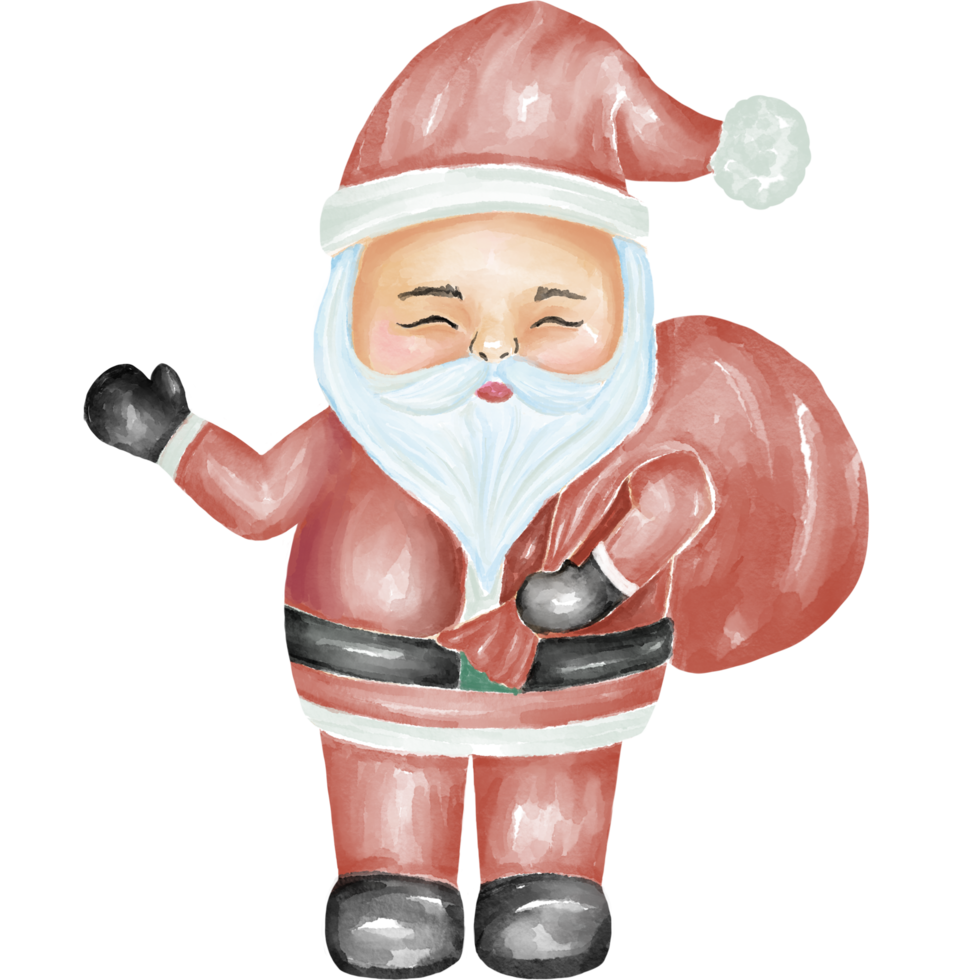 Natale elementi collezione illustrazione progettato con acquerello grafica tecniche Perfetto per decorazione Natale temi, carte, digitale stampe, sublimazione, arte per bambini, etichetta, e di più. png