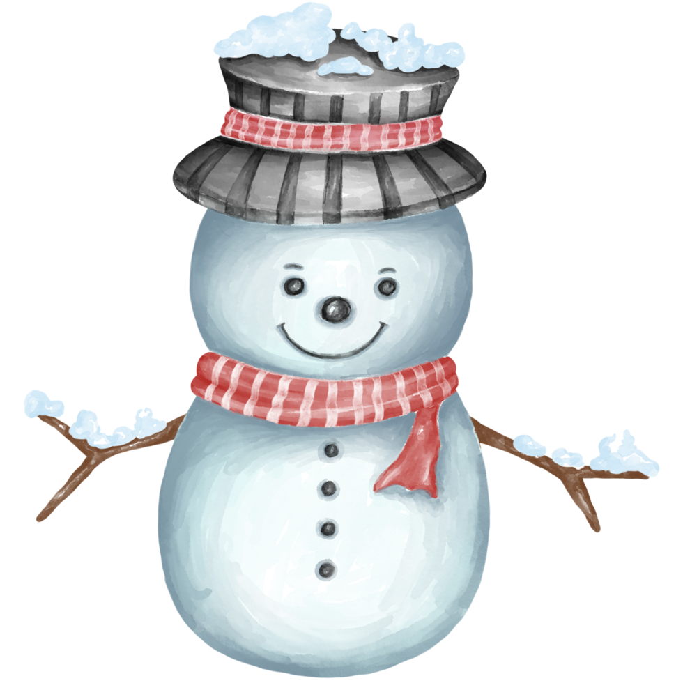 christmas elements collection illustration designed with watercolor graphics techniques Perfect for decorating Christmas themes, cards, digital prints, sublimation, art for kids, sticker, and more. png