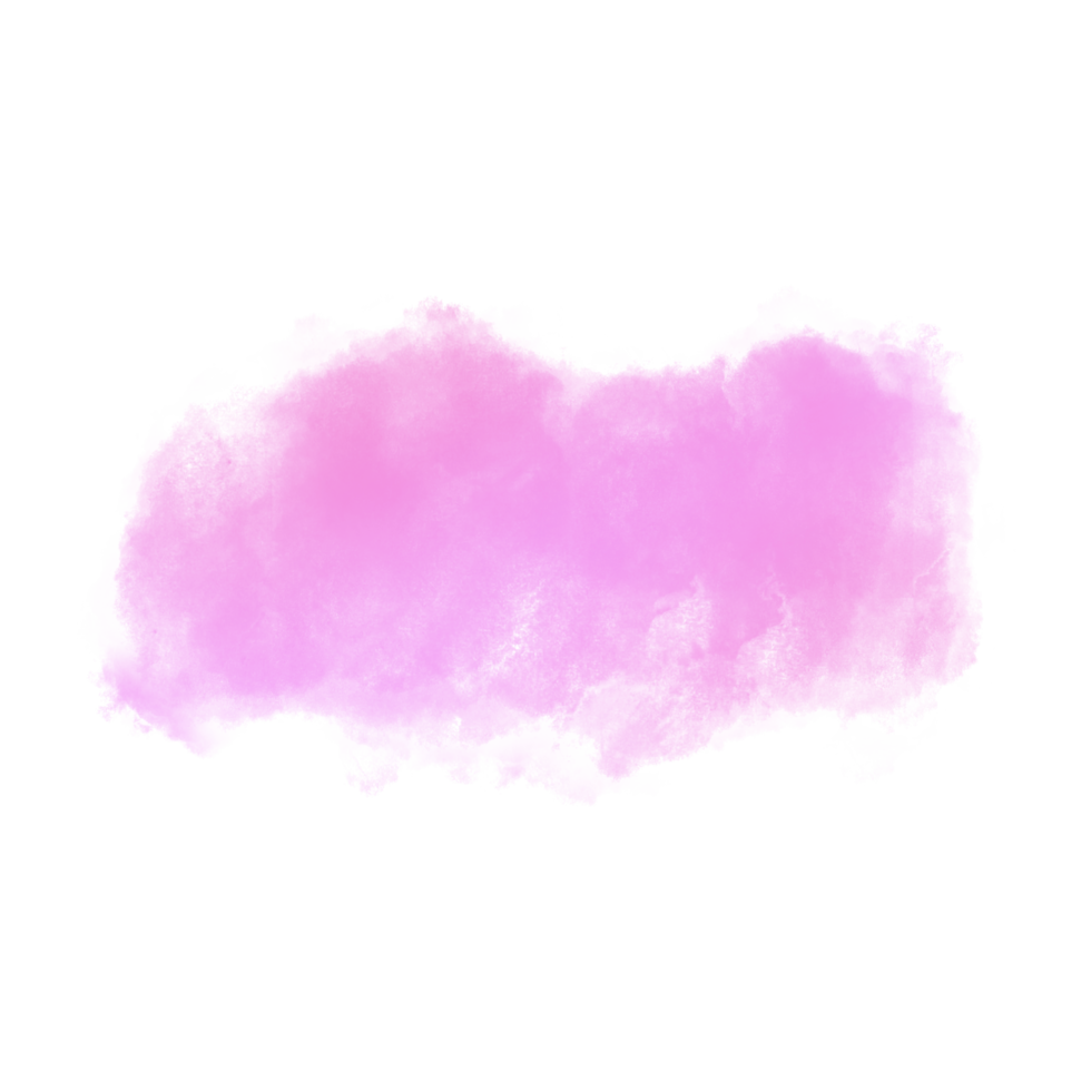 Pink color hand drawn watercolor liquid stain for decorate. png