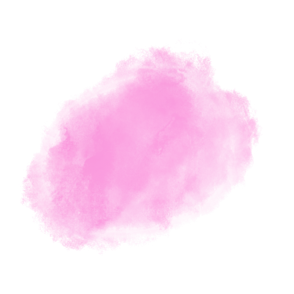 tache liquide aquarelle dessinée à la main de couleur rose pour décorer. png