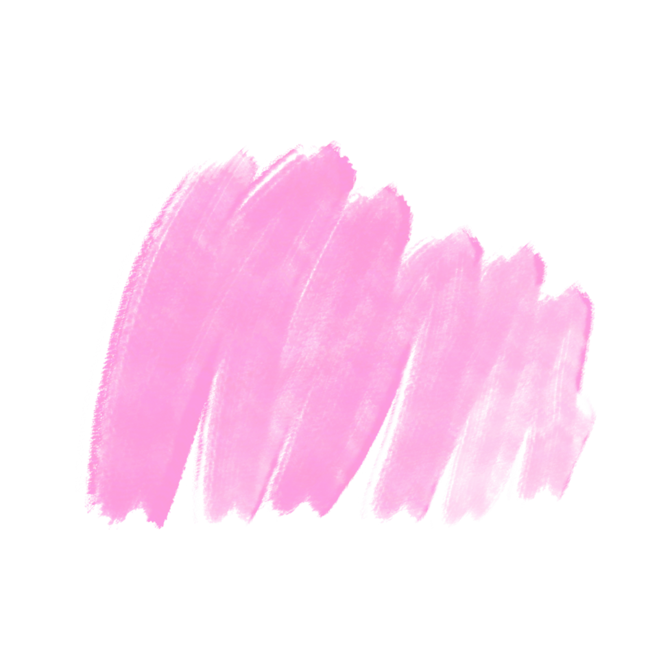 Pink color hand drawn watercolor liquid stain for decorate. png