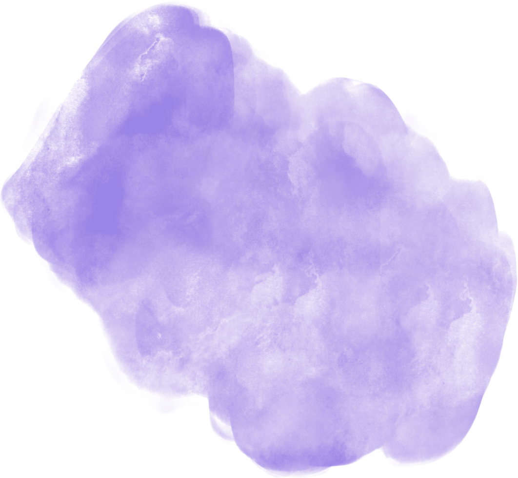 respingo de aquarela roxo e coleção de clipart de pincelada para decoração. png