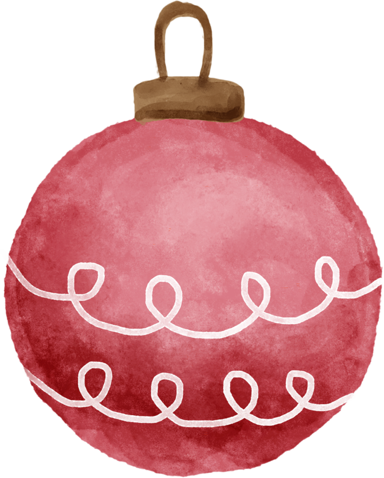 waterverf Kerstmis bal voor decoratie. png