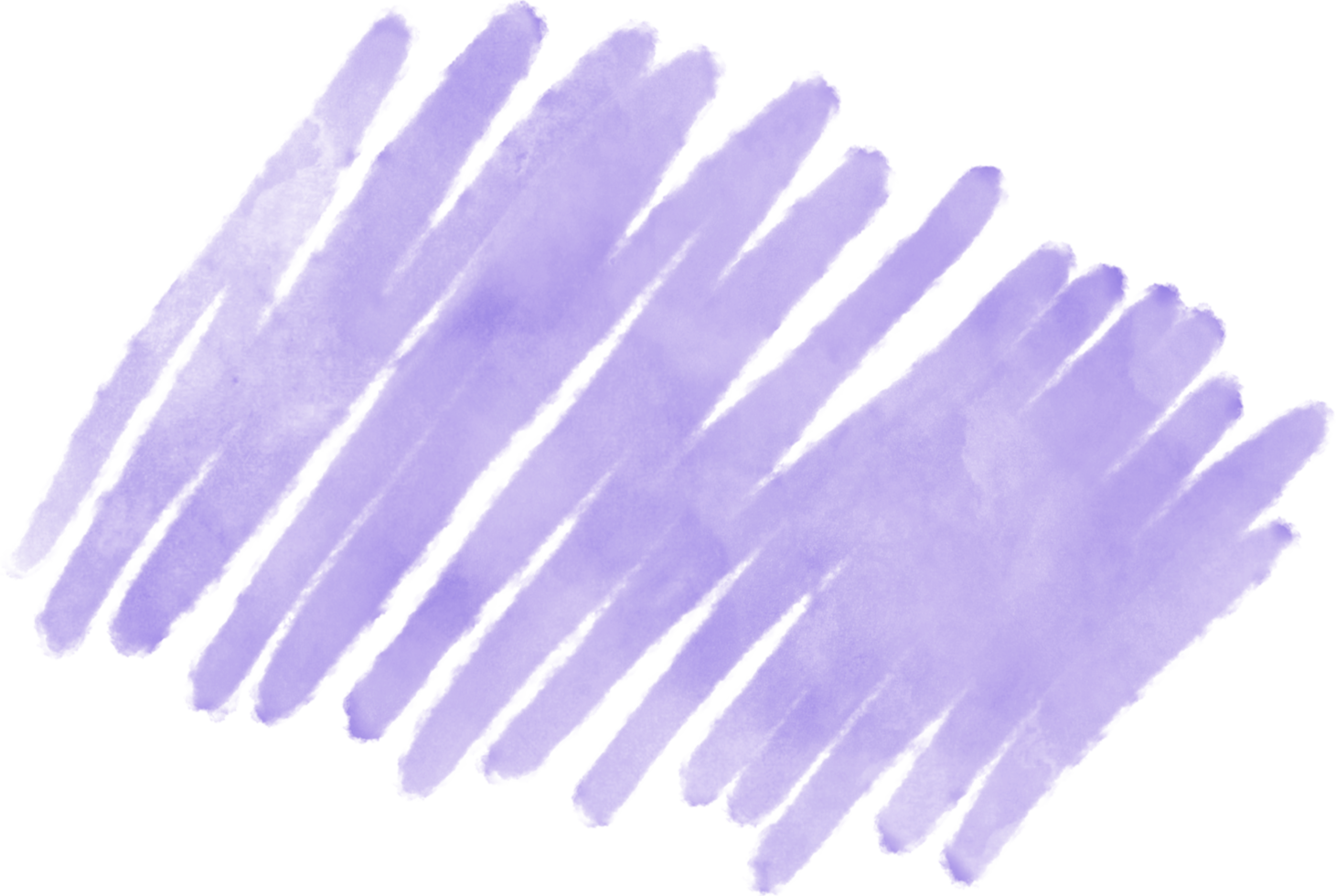 Purple watercolor splash and brush stroke clipart collection for decoration. png
