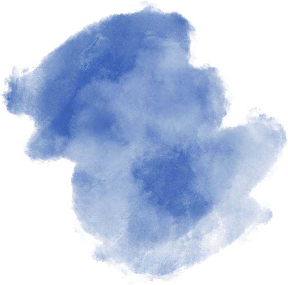 marine blauw waterverf plons en borstel beroerte clip art verzameling voor decoratie. png