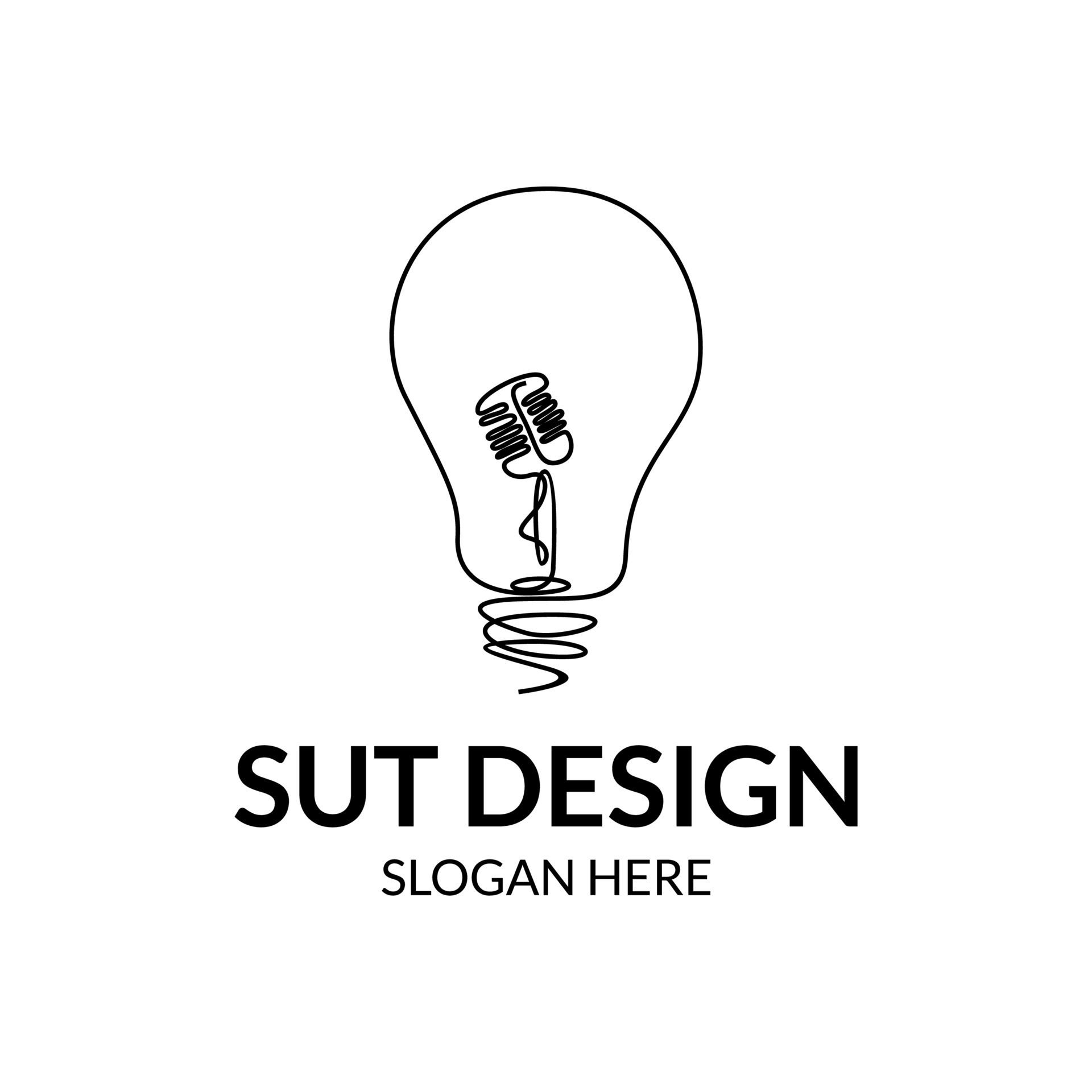 light bulb and mic in line art style connect 10883534 Vector Art at