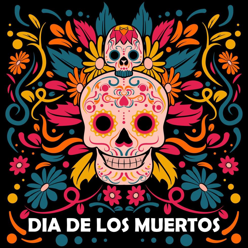 Dia De Los Muertos Festival Concept vector