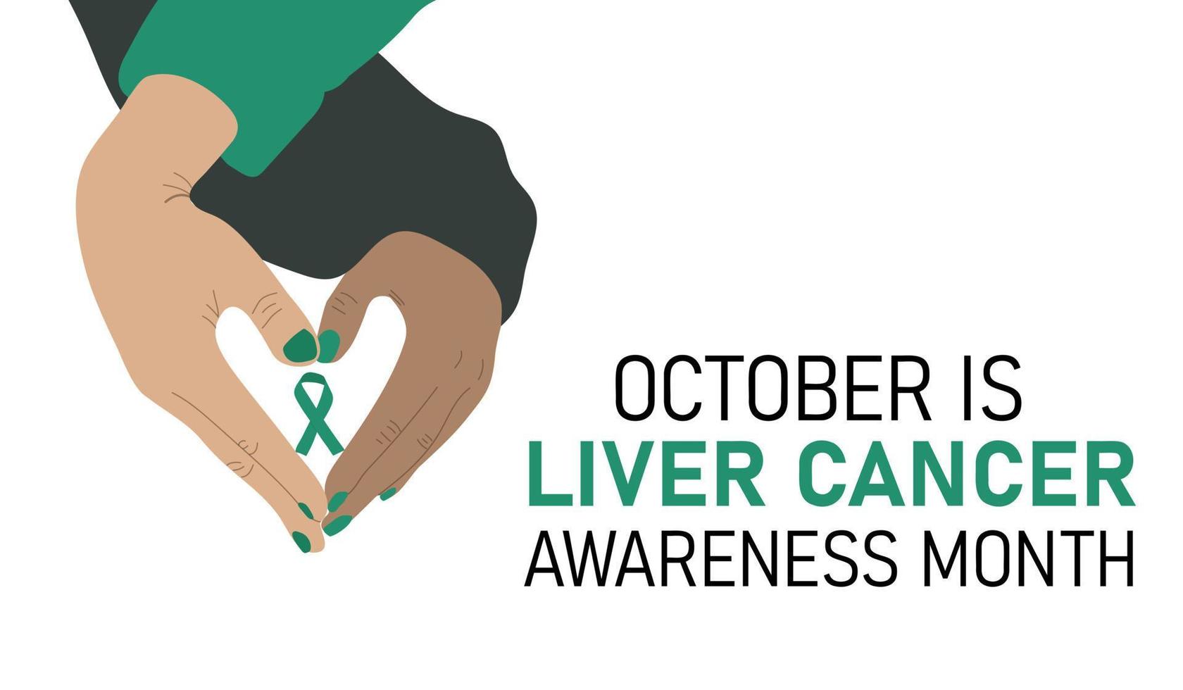 Liver Cancer Month. vector
