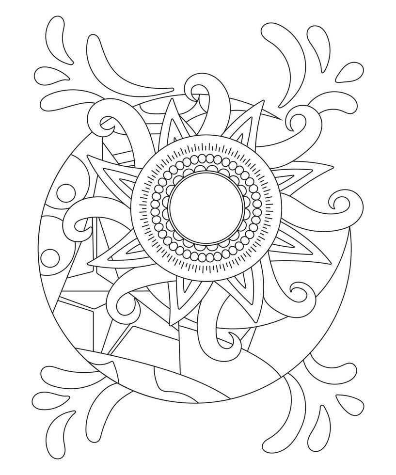 Coloring Page For Adult Free Vector