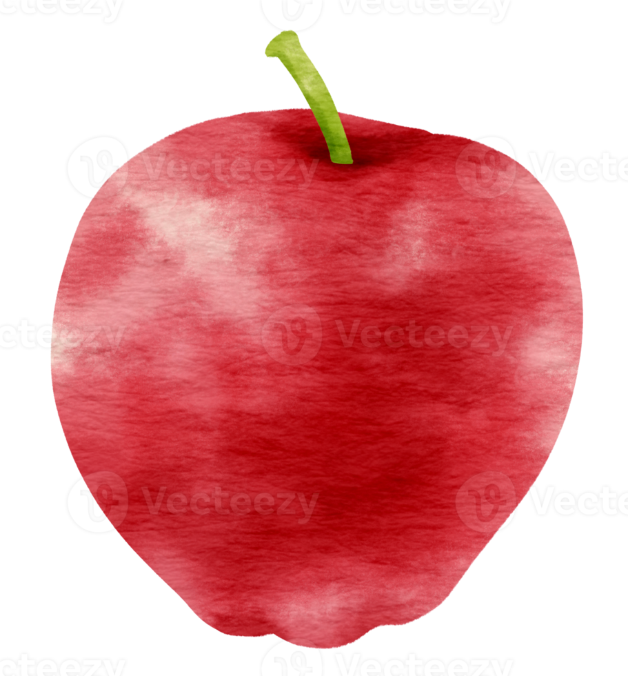 Apple fruit watercolor style for Thanksgiving Decorative Element png