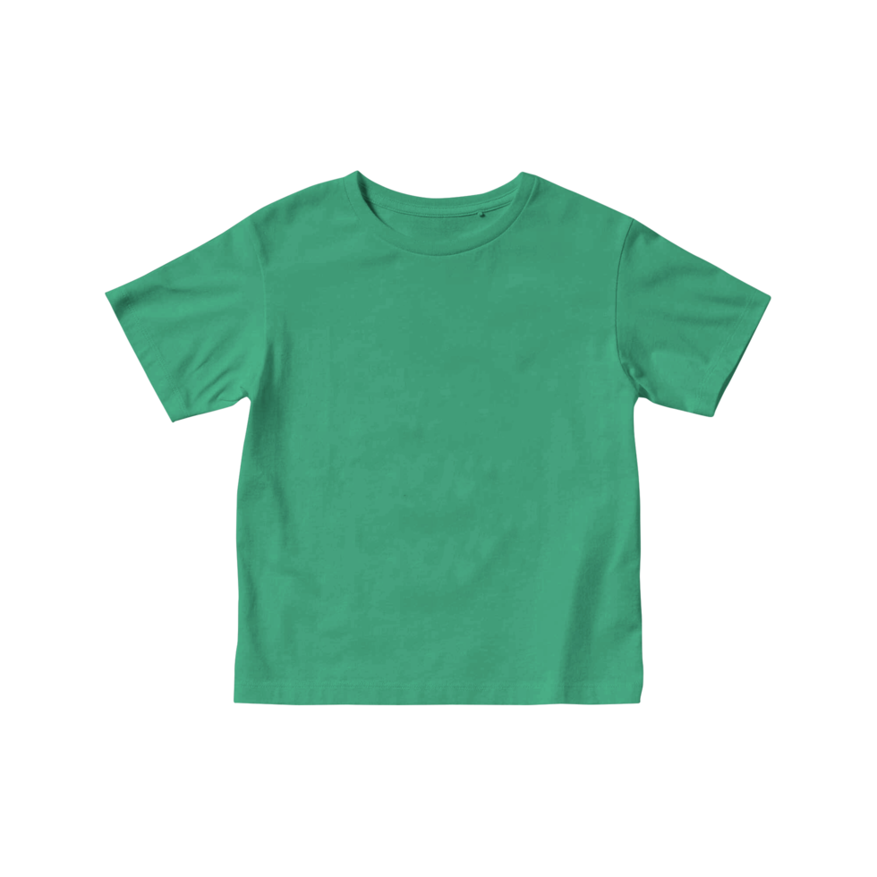 kelly green kids t-shirt mockups manches courtes png