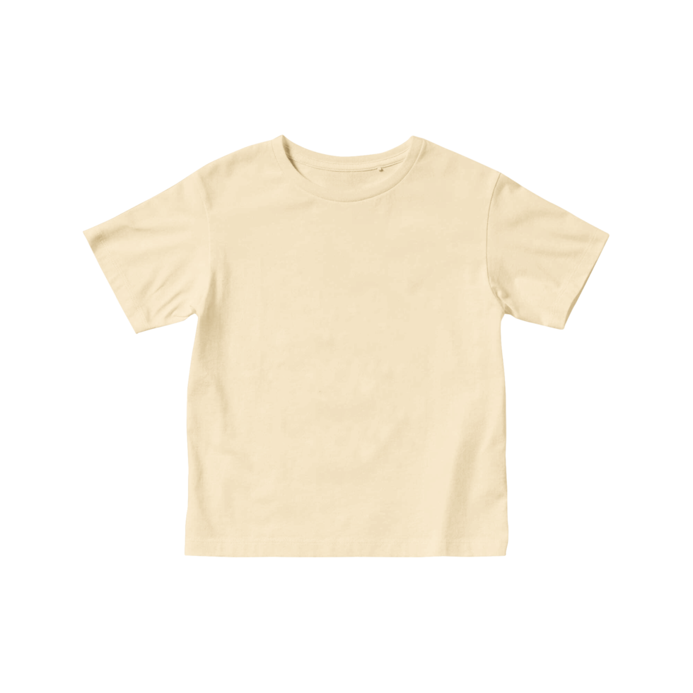 camiseta de oliva en blanco con cuello redondo y manga corta para niños  11741305 PNG