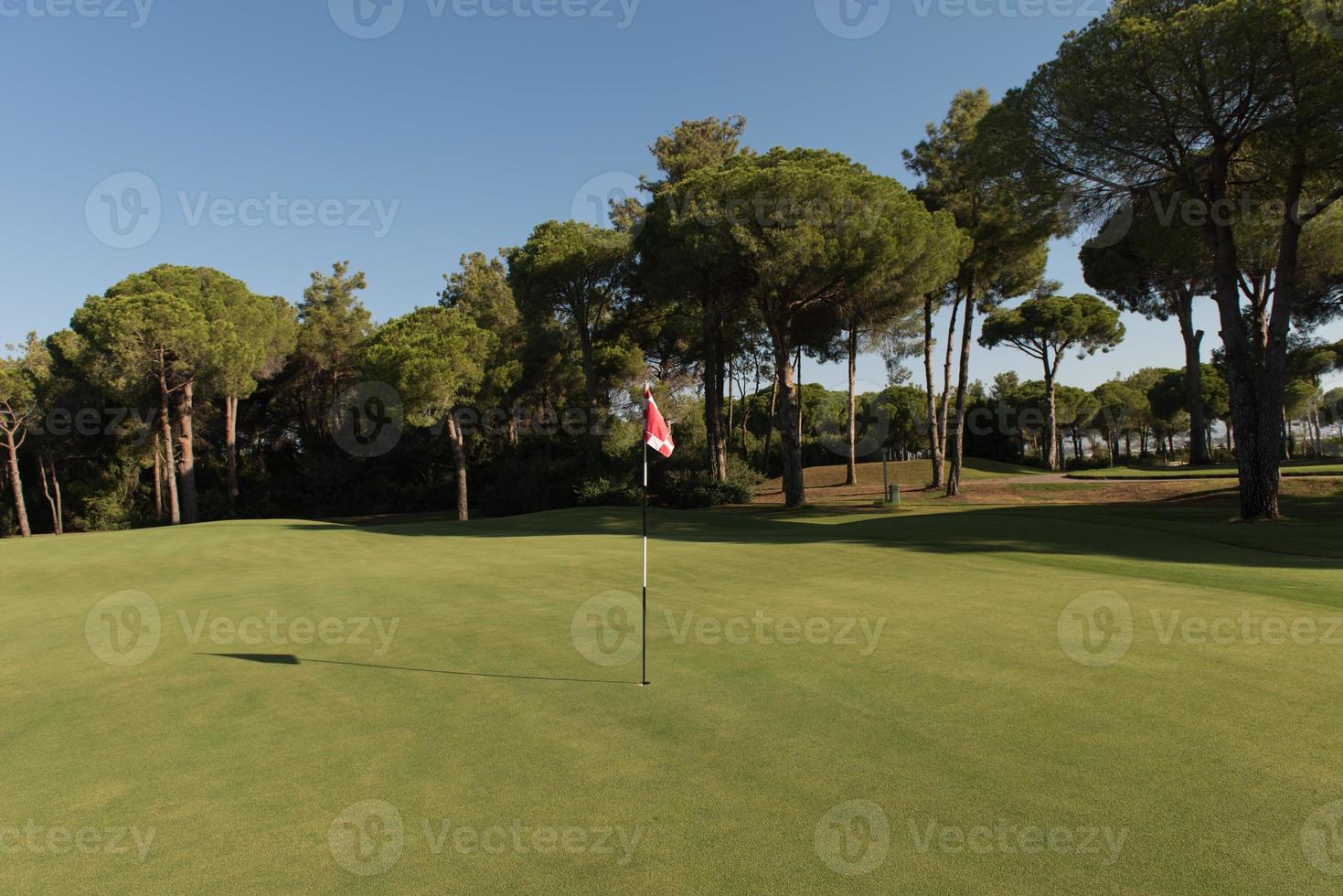 vista del campo de golf foto