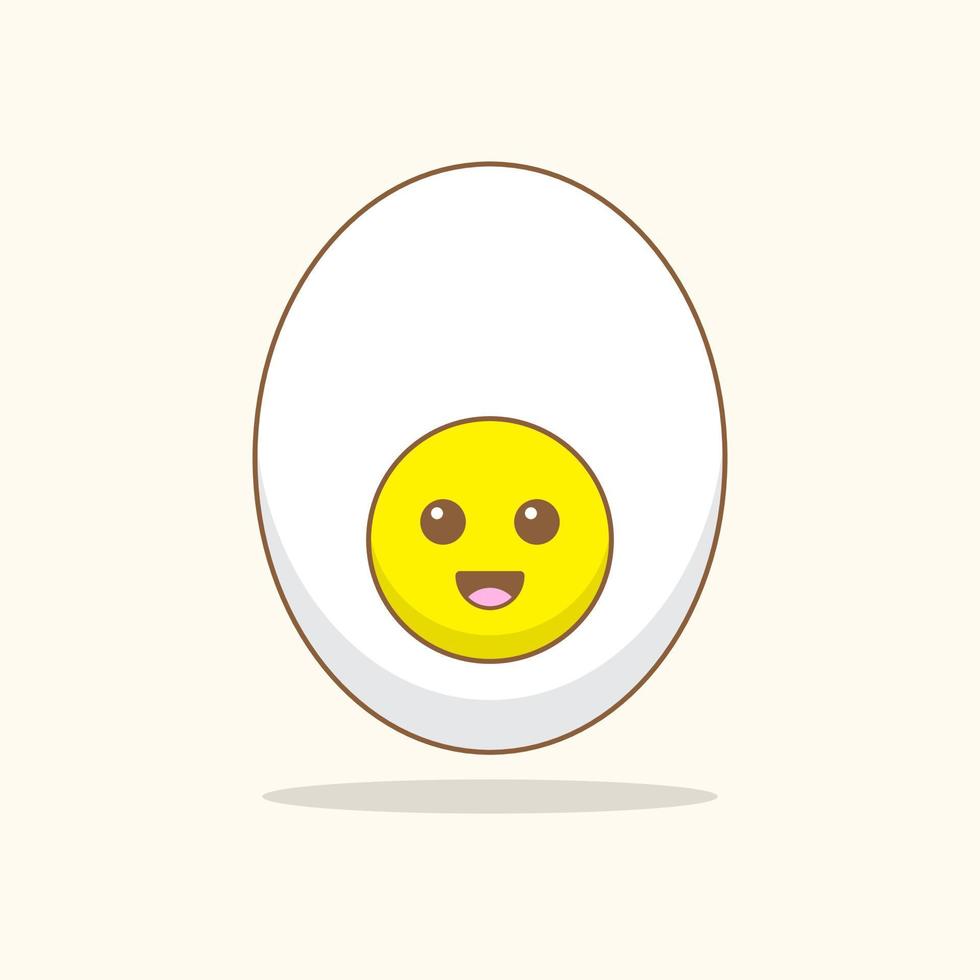 Cute egg illustration vector