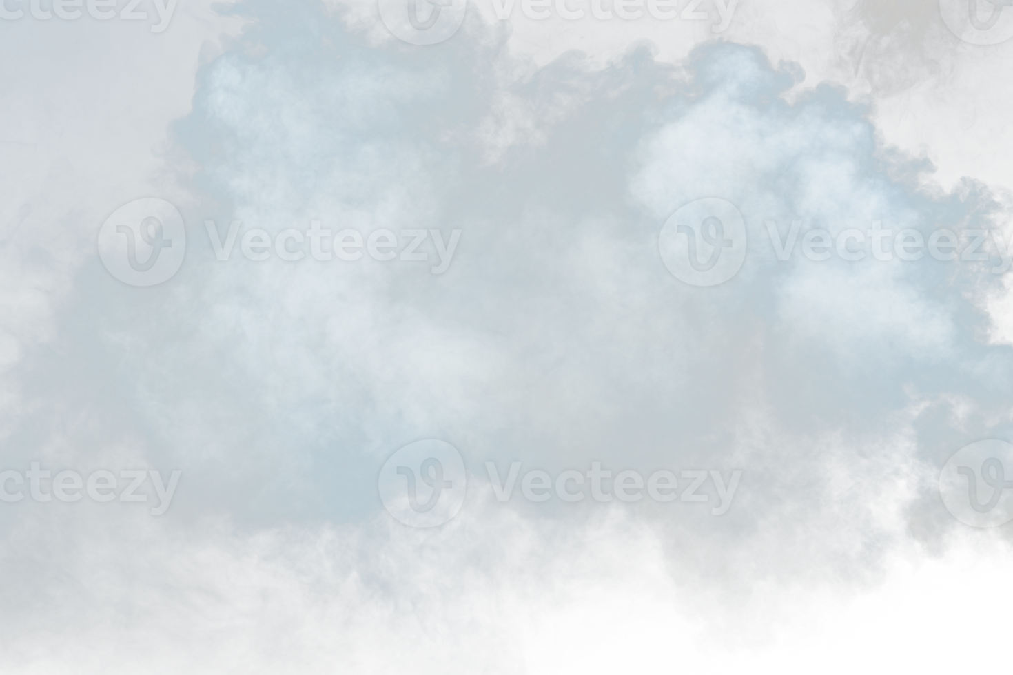 Dense Fluffy Puffs of White Smoke and Fog on transparent png Background, Abstract Smoke Clouds, Movement Blurred out of focus. Smoking blows from machine dry ice fly fluttering in Air, effect texture