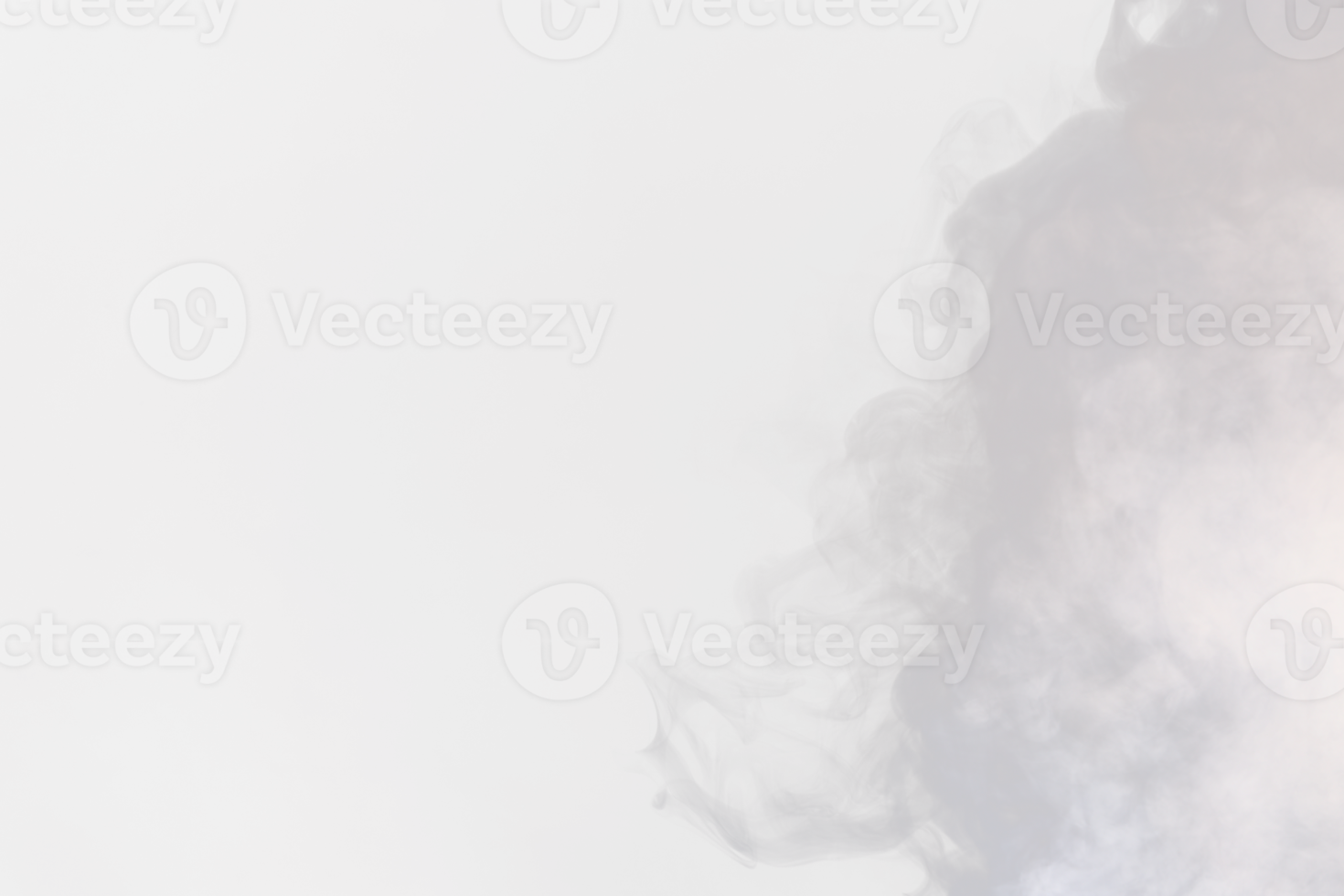 Dense Fluffy Puffs of White Smoke and Fog on transparent png Background, Abstract Smoke Clouds, Movement Blurred out of focus. Smoking blows from machine dry ice fly fluttering in Air, effect texture